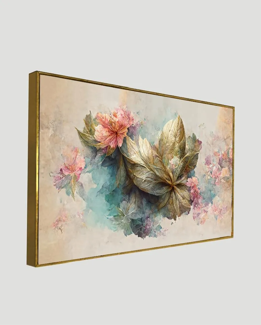 Luxurious Botanical Floral Elements Canvas Wall Painting